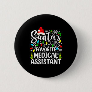 Santa's Lieblings-Medizin-Instant-Fun-Christmas Button