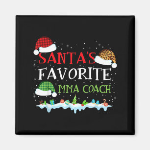 Santas Lieblings-MMA-Trainer Lustiger Weihnachten Magnet