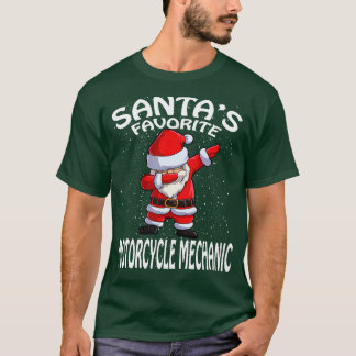 Santas Lieblings-Motorrad-Mechaniker Weihnachten T-Shirt