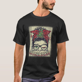 Santa's Lieblings-Office-Personal-Messy Bun Xmas B T-Shirt