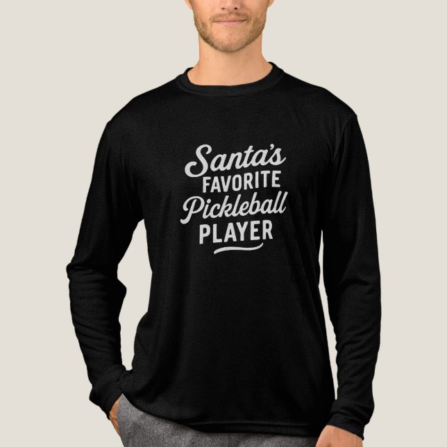 Santas LIEBLINGS-Pickleball-SPIELER Tri-Blend Shirt (Vorderseite)