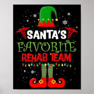 Santas Lieblings-Reha-Team-Elfen-Physiotherapie C Poster