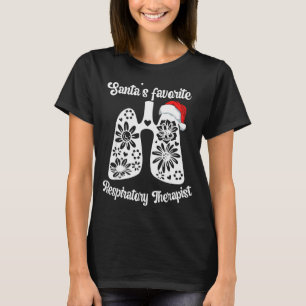 Santas Lieblings-Respirattherapeut Florale Lunge T-Shirt