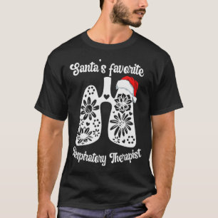 Santas Lieblings-Respirattherapeut Florale Lunge T-Shirt