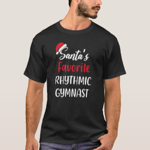 Santas Lieblings-Rhythmische Gymnastik Weihnacht T-Shirt