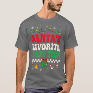 Santas Lieblings-Röntgen-Tech Retro-Weihnachten T-Shirt