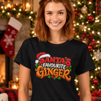 Santas Lieblings-Rotfuchs - Lustiges Weihnachts-Ro T-Shirt