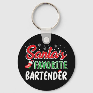 Santas Lieblings-Rtender-T-Shirt Süße Xmas-Party D Schlüsselanhänger