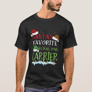 Santa's Lieblings Rural Mail Carrier Funny Christm T-Shirt