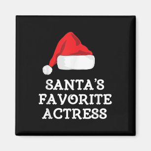 Santas Lieblings-Schauspielerin Weihnachtsdarstell Magnet