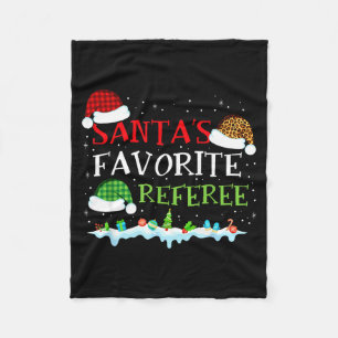 Santas Lieblings-Schiedsrichter Lustiges Weihnacht Fleecedecke