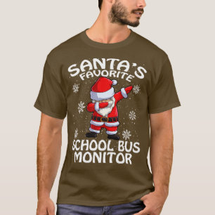 Santas Lieblings-Schulbus-Aufsicht Weihnachten T-Shirt