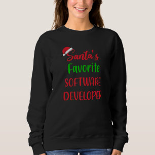 Santas Lieblings-Softwareentwickler Weihnachten Sweatshirt
