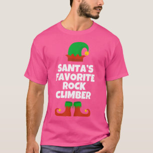 Santas Lieblings-Steinkletterer-Mütze Weihnachten T-Shirt