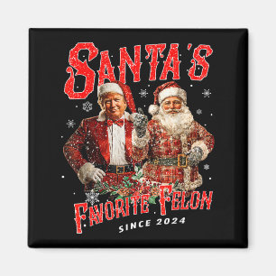 Santas Lieblings-Straftäter seit 2024 Weihnachten Magnet