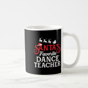 Santas Lieblings-Tanzlehrer Lustiger Weihnachtsman Kaffeetasse