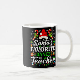 Santas Lieblings-Tanzlehrer-Shirt Lustiges Christm Kaffeetasse