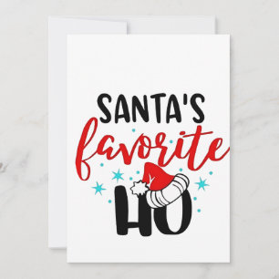 Santas Lieblings-Weihnachten Xmas lustig Einladung