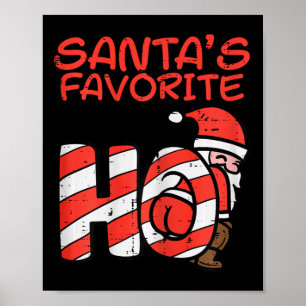 Santas Lieblings-Witzige Unartige Erwachsene Weihn Poster