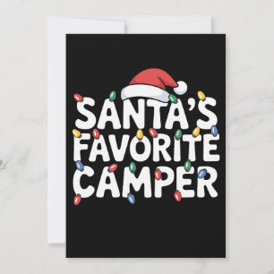 Santas Lieblingscamper Weihnachtslicht Hut Xmas Einladung