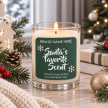 Santa's Lieblingsduft | Moderne Kerzenetiketten