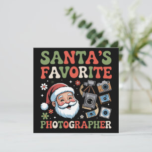 Santas Lieblingsfotograf Weihnachtsgeschenk Lustig Feiertagskarte