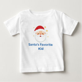 Santas Lieblingskind Süßes Weihnachtsdesign für Ki Baby T-shirt