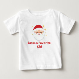 Santas Lieblingskind Süßes Weihnachtsdesign für Ki Baby T-shirt