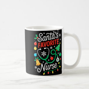 Santas Lieblingskrankenpfleger-Shirt Männer Frauen Kaffeetasse