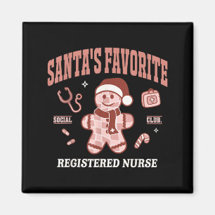Santas Lieblingskrankenpflegerin Rn Weihnachten Magnet