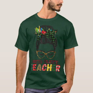 Santas Lieblingslehrer Unordentlicher Knoten Buffa T-Shirt