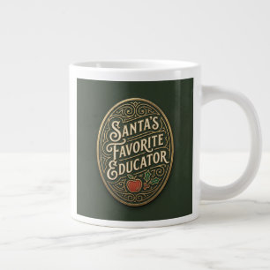 Santas Lieblingslehrer Weihnachten Jumbo-Tasse