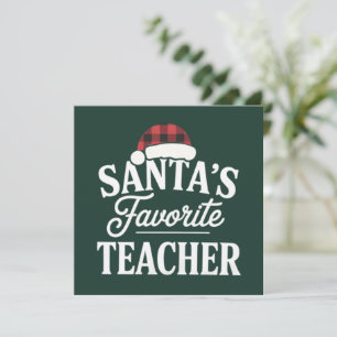 Santa's Lieblingslehrer Weihnachten unterrichtet S Einladung