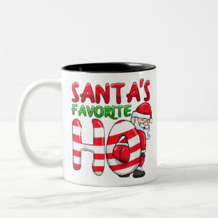 Santas Lieblingslied der Santa Lieblingsmädchen Zweifarbige Tasse