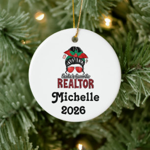 Santa's Lieblingsmakler Keramik Ornament