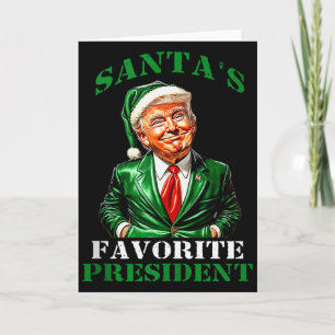 Santas Lieblingspräsident Lustiger Santa Trump 202 Karte