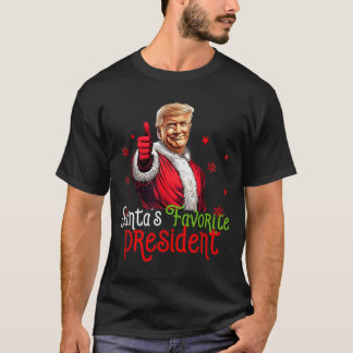 Santas Lieblingspräsident Lustiger Santa Trump 202 T-Shirt