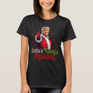 Santas Lieblingspräsident Lustiger Santa Trump 202 T-Shirt