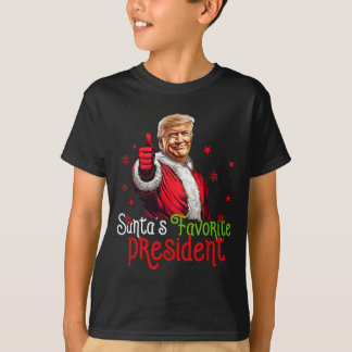 Santas Lieblingspräsident Lustiger Santa Trump 202 T-Shirt