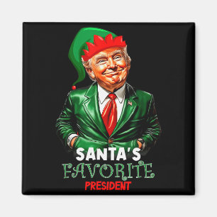 Santas Lieblingspräsident Lustiger Trump Magnet