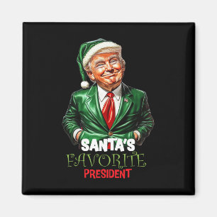 Santas Lieblingspräsident Lustiger Trump Magnet