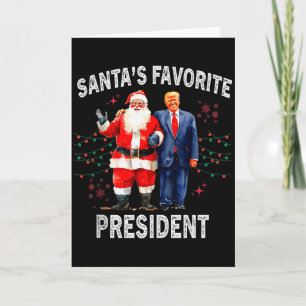 Santas Lieblingspräsident Lustiger Trump Tank Top  Karte