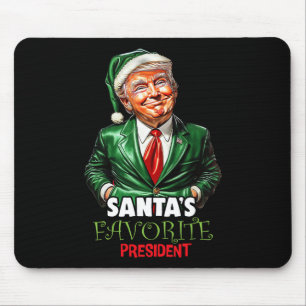 Santas Lieblingspräsident Lustiger Trump Weihnacht Mousepad