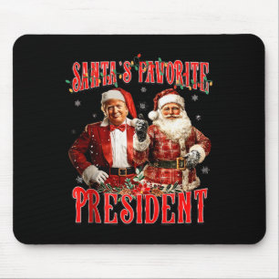 Santas Lieblingspräsident Lustiger Trump Weihnacht Mousepad