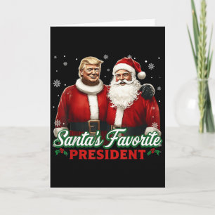 Santas Lieblingspräsident Weihnachten Niedlich Tru Karte