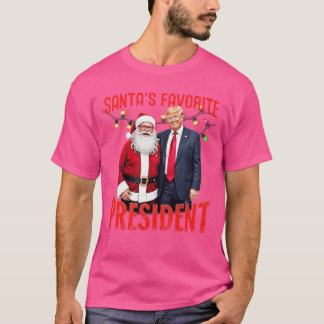 Santas Lieblingspräsident Weihnachtsmädchen T-Shirt