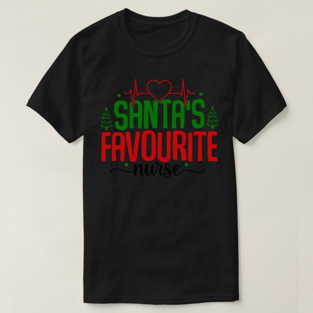Santas Lieblingsschulschwester 2 T-Shirt (Design vorne)