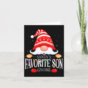 Santas Lieblingssohn Gnom passend Weihnachten Paja Karte