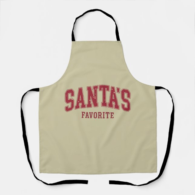Santas Lieblingsweihnachtsgeschenk Funny Festivals Schürze (Vorderseite)