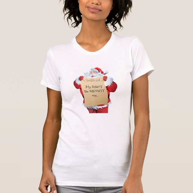 Santas-Liste T-Shirt (Vorderseite)